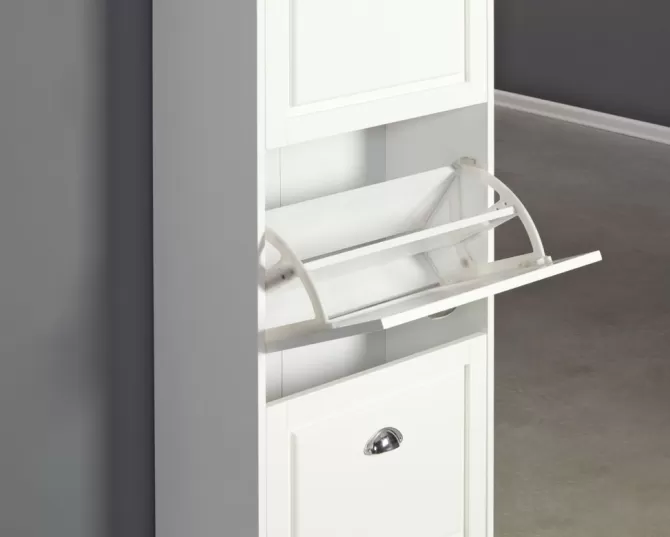 Sale Skoskab 3 rum hvid Skoopbevaring