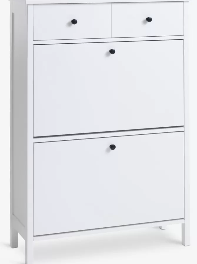 Best Sale Skoskab 2 rum hvid Skoopbevaring