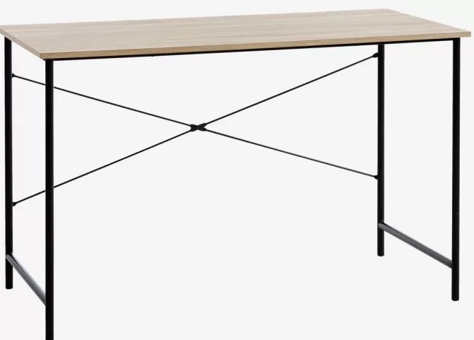 Outlet Skrivebord 60x120 eg/sort Skriveborde