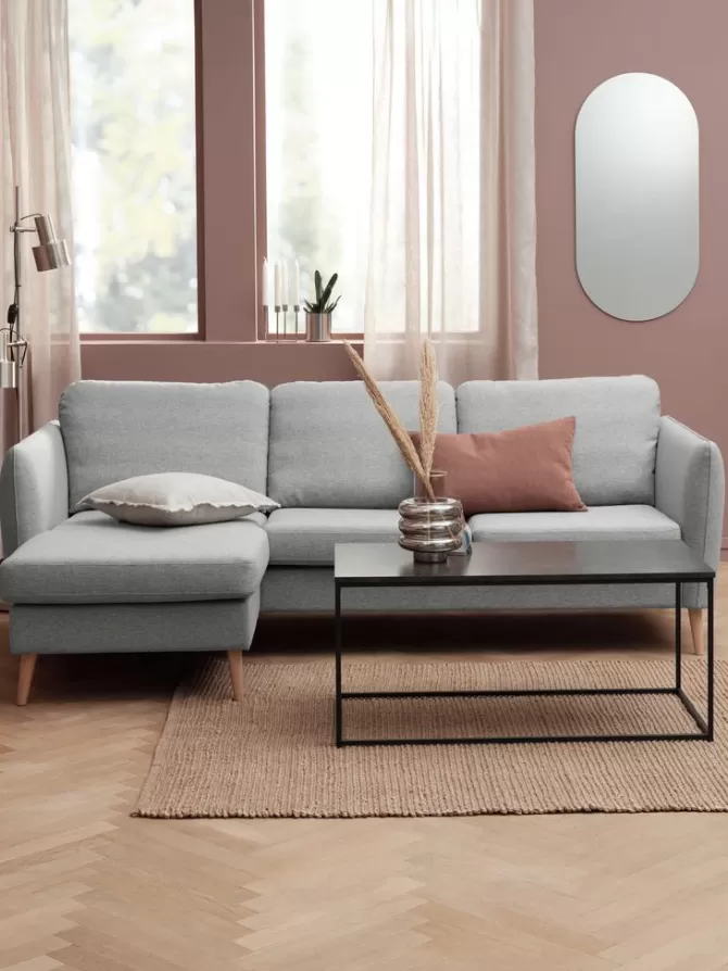 Discount Sofa chaiselong t stof Sofaer Med Chaiselong | Hjørnesofaer