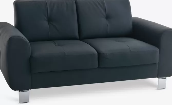 Sale Sofa 2-pers. sort Sofaer Med Chaiselong | Hjørnesofaer