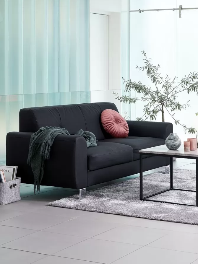Cheap Sofa 3-pers. sort Sofaer Med Chaiselong | Hjørnesofaer