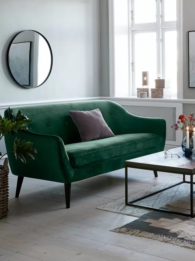 Flash Sale Sofa 2,5-pers. velour Sofaer Med Chaiselong | Hjørnesofaer