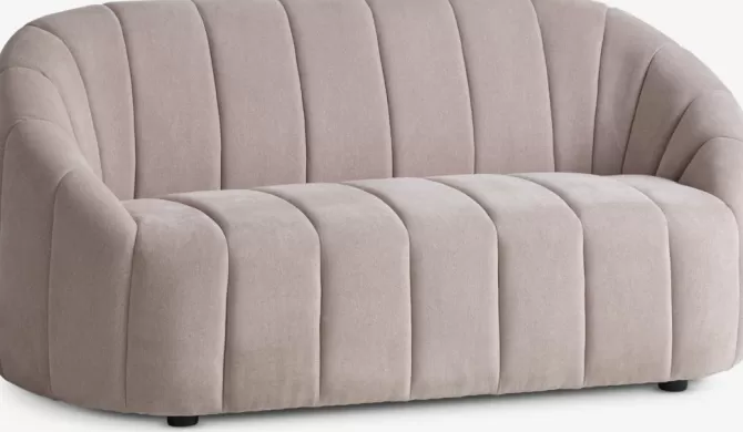 Hot Sofa 2-pers. beige stof Sofaer Med Chaiselong | Hjørnesofaer