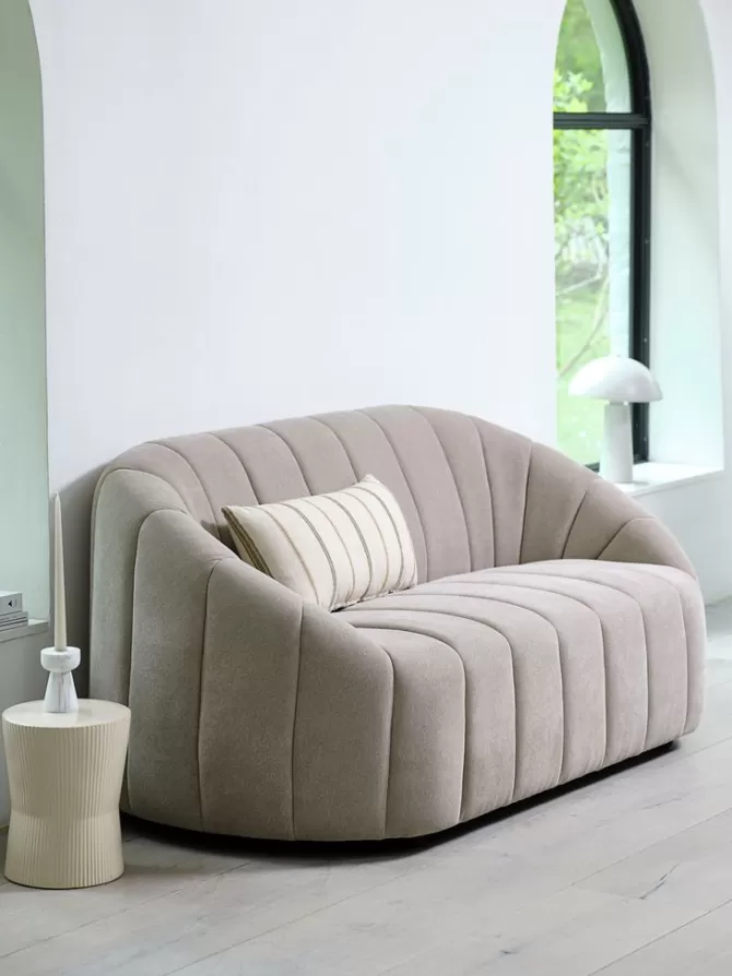 Hot Sofa 2-pers. beige stof Sofaer Med Chaiselong | Hjørnesofaer