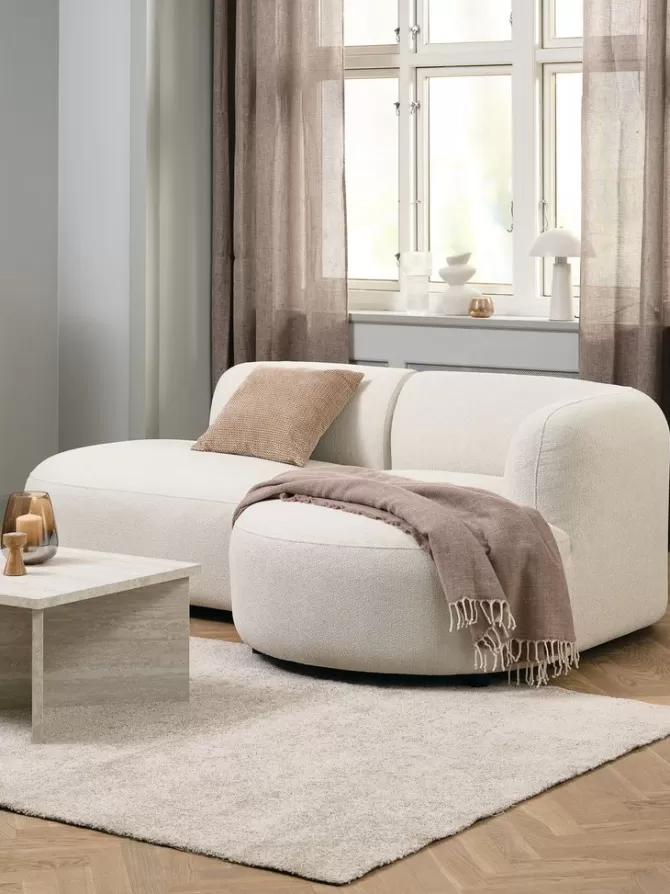 Fashion Sofa chaiselong beige teddy Sofaer Med Chaiselong | Hjørnesofaer