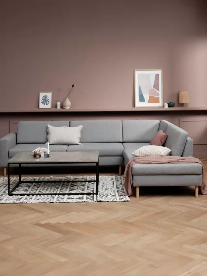 Outlet Sofa open-end højre Sofaer Med Chaiselong | Hjørnesofaer