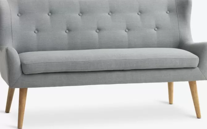 Store Sofa 2-pers. lysegrå Sofaer Med Chaiselong | Hjørnesofaer