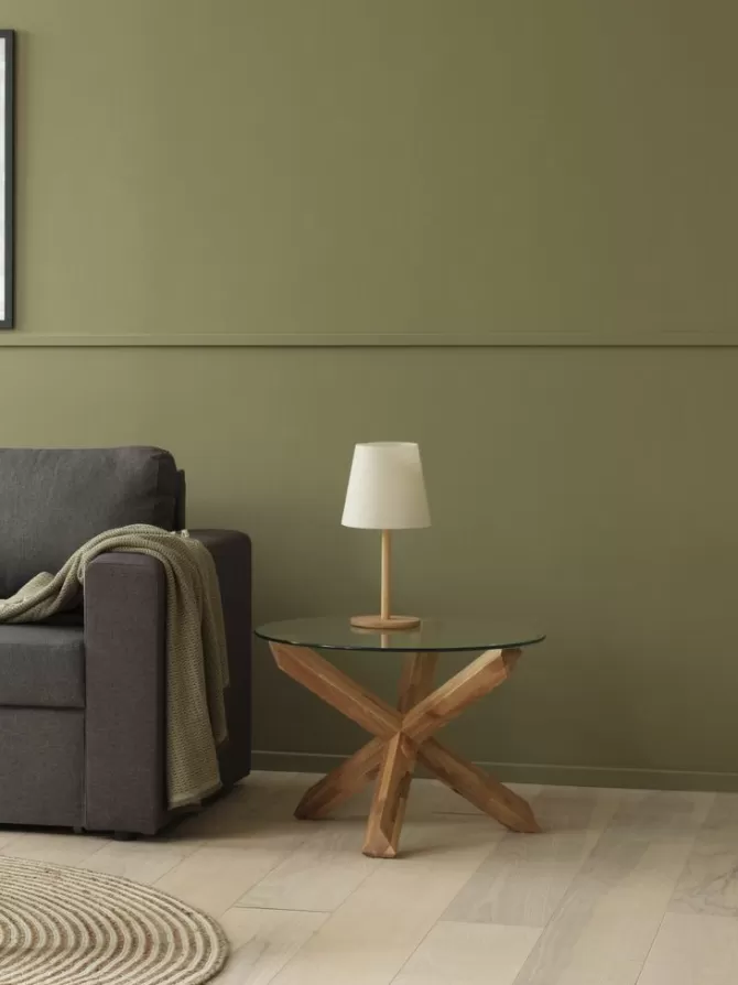 Fashion Sofabord Ø60 glas/eg Hjørneborde | Sofaborde