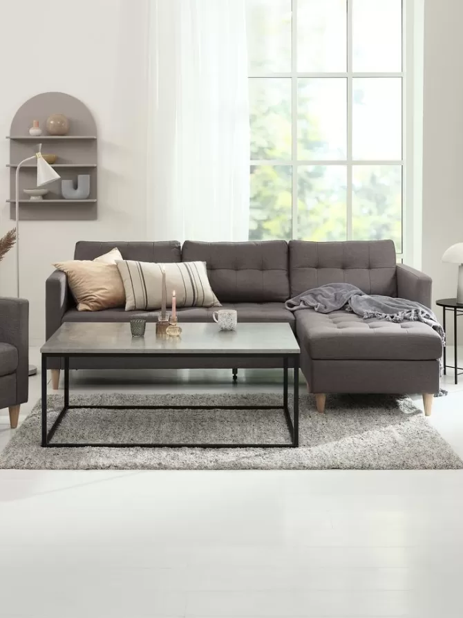 Fashion Sofabord 75x115 betonfarve Hjørneborde | Sofaborde