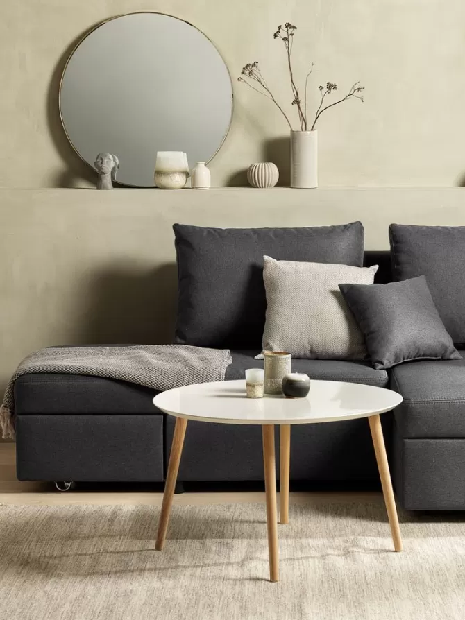 Fashion Sofabord Ø75 hvid Hjørneborde | Sofaborde