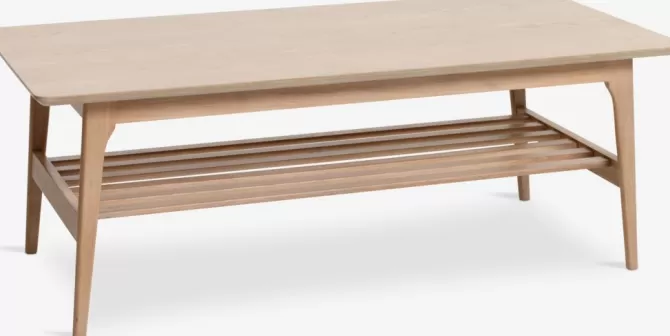 Hot Sofabord 60x120 lys eg Hjørneborde | Sofaborde
