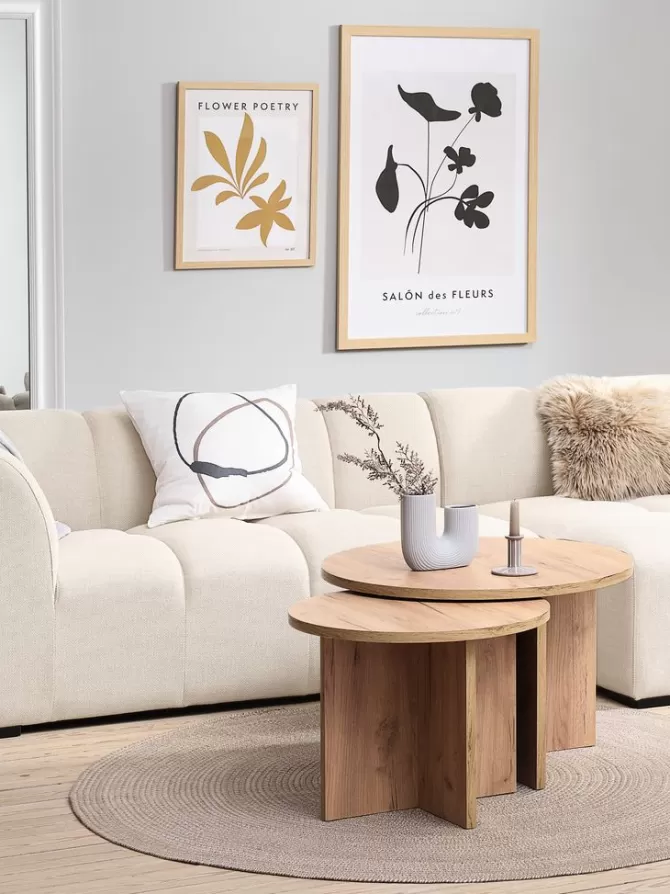 Fashion Sofabord Ø70 egefarve Hjørneborde | Sofaborde