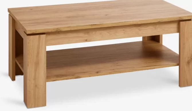 Fashion Sofabord 60x110 1 hylde eg naturfarve Hjørneborde | Sofaborde