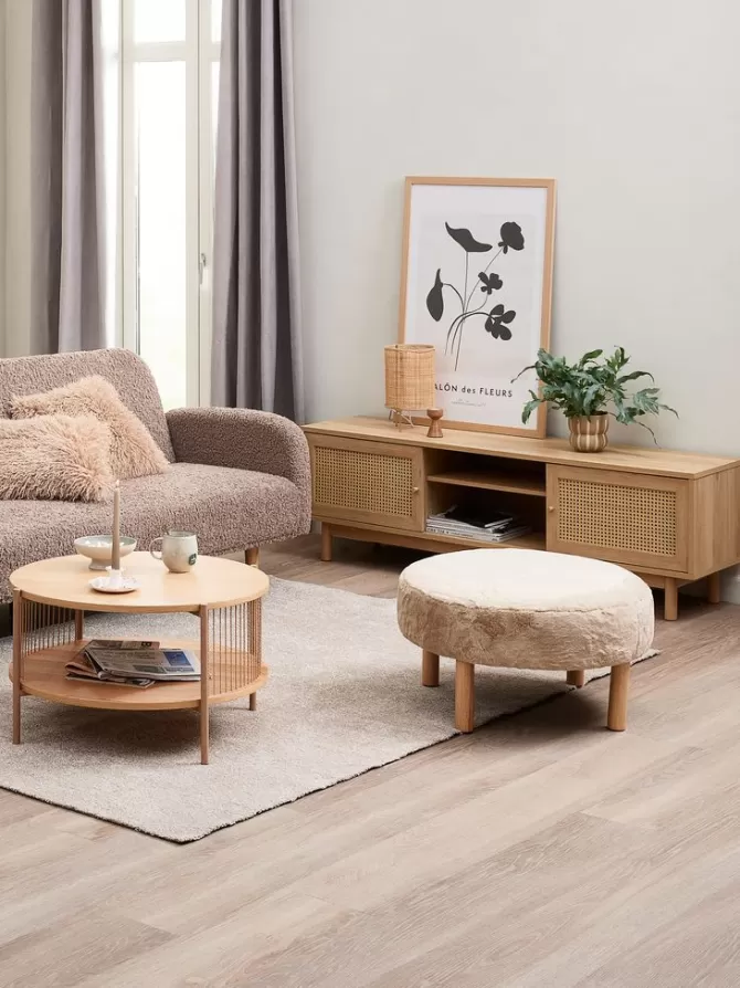 Cheap Sofabord Ø70 egefarve Hjørneborde | Sofaborde