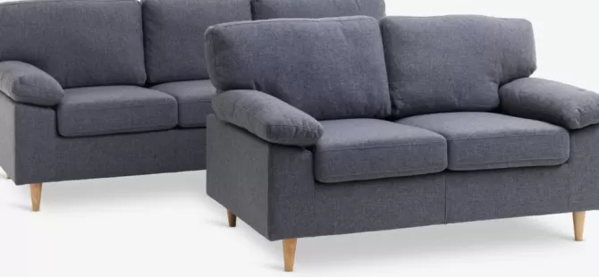 Sale Sofasæt 3+2-pers. grå Sofaer Med Chaiselong | Hjørnesofaer