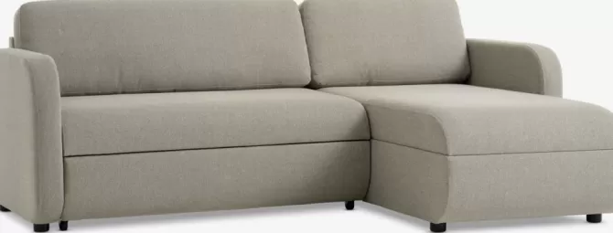 Store Sovesofa chaiselong beige stof Sovesofaer | Sovesofaer