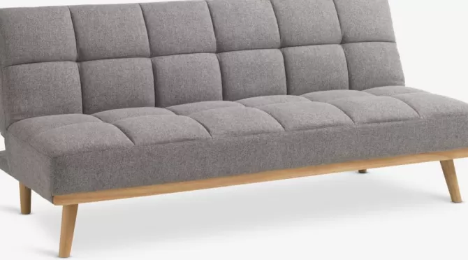 Shop Sovesofa lysegråt stof Sovesofaer | Sovesofaer