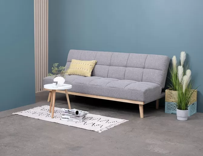 Shop Sovesofa lysegråt stof Sovesofaer | Sovesofaer