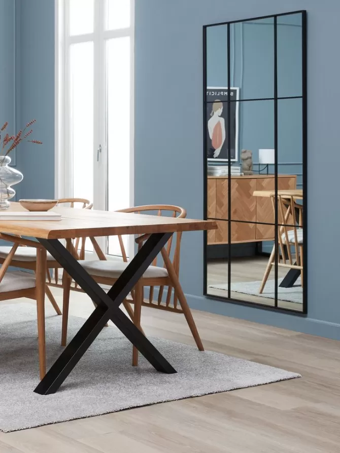 Store Spejl 80x180 sort Spejle | Spejle