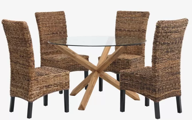 spisebord_agerby__glaseg_3.webp Store Spisebord Ø119 glas/eg Spiseborde