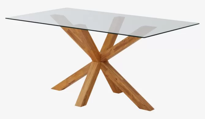 Discount Spisebord 90x160 glas/eg Spiseborde
