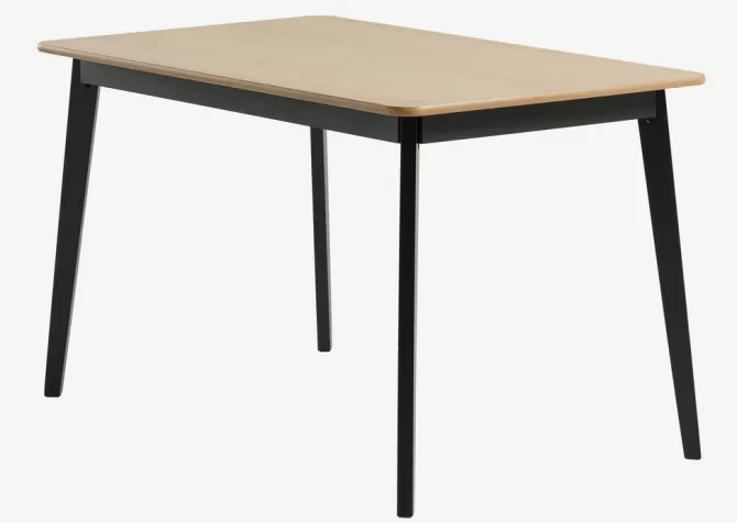 Store Spisebord 80x130 eg/sort Spiseborde