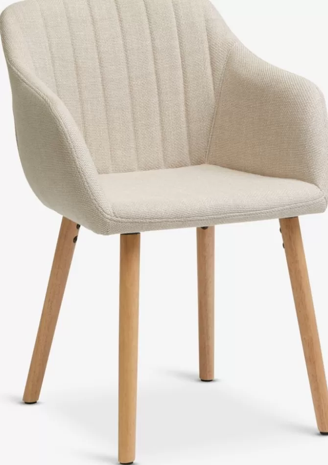 Shop Spisebordsstol stof/egefarve Spisebordsstole