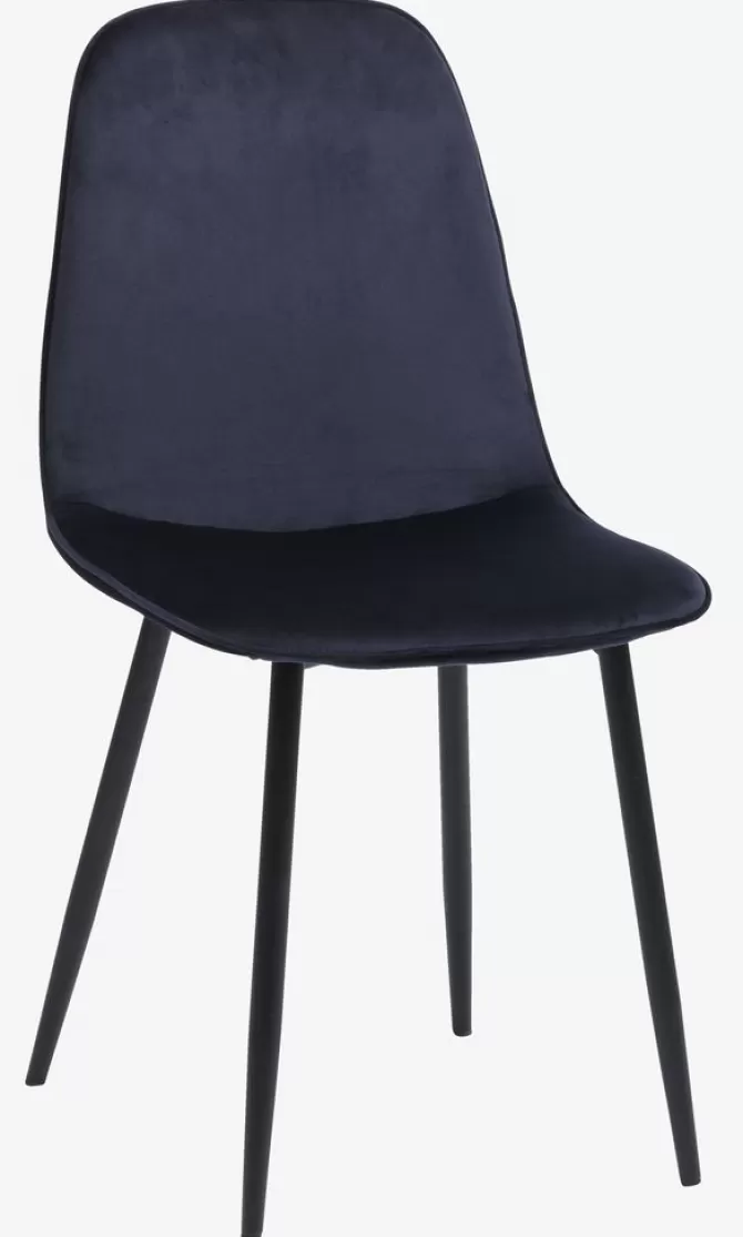 Hot Spisebordsstol velour /sort Spisebordsstole