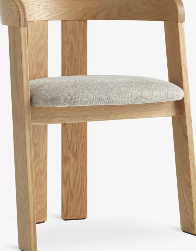 Outlet Spisebordsstol eg/beige stof Spisebordsstole