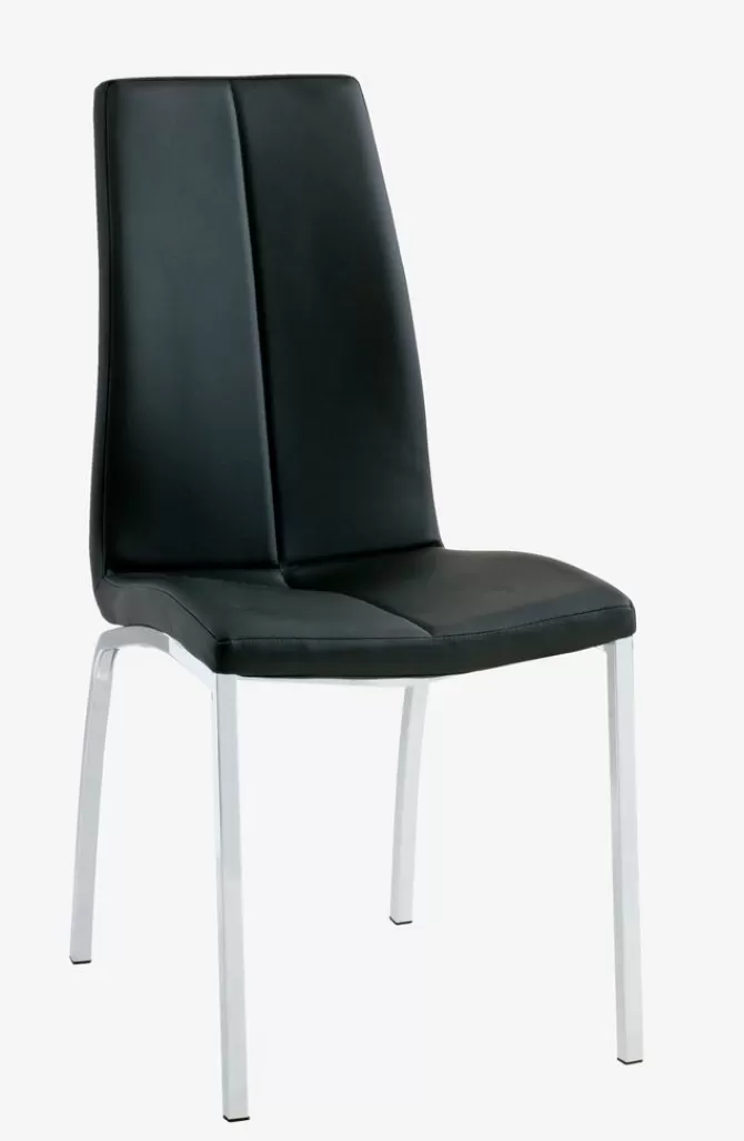 Clearance Spisebordsstol sort kunstlæder/krom Spisebordsstole