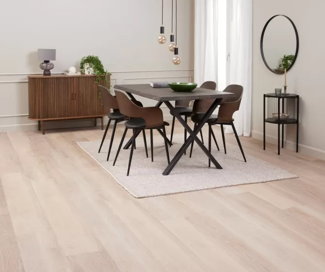 Shop Spisebordsstol mørk eg/sort stof Spisebordsstole