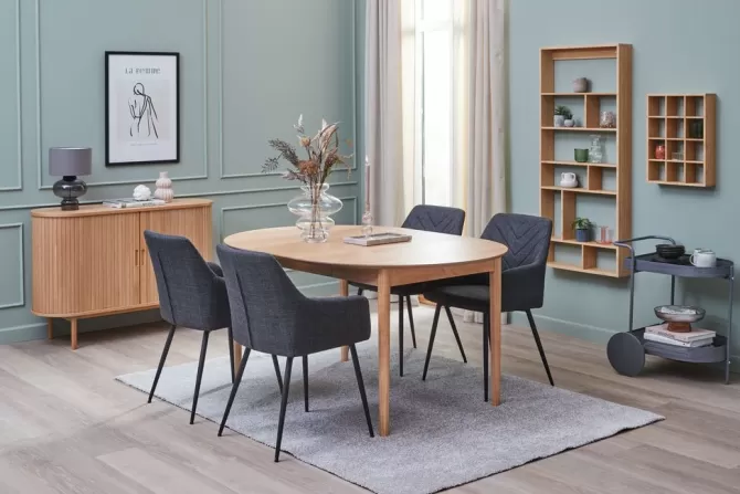 Sale Spisebordsstol grå/sort Spisebordsstole