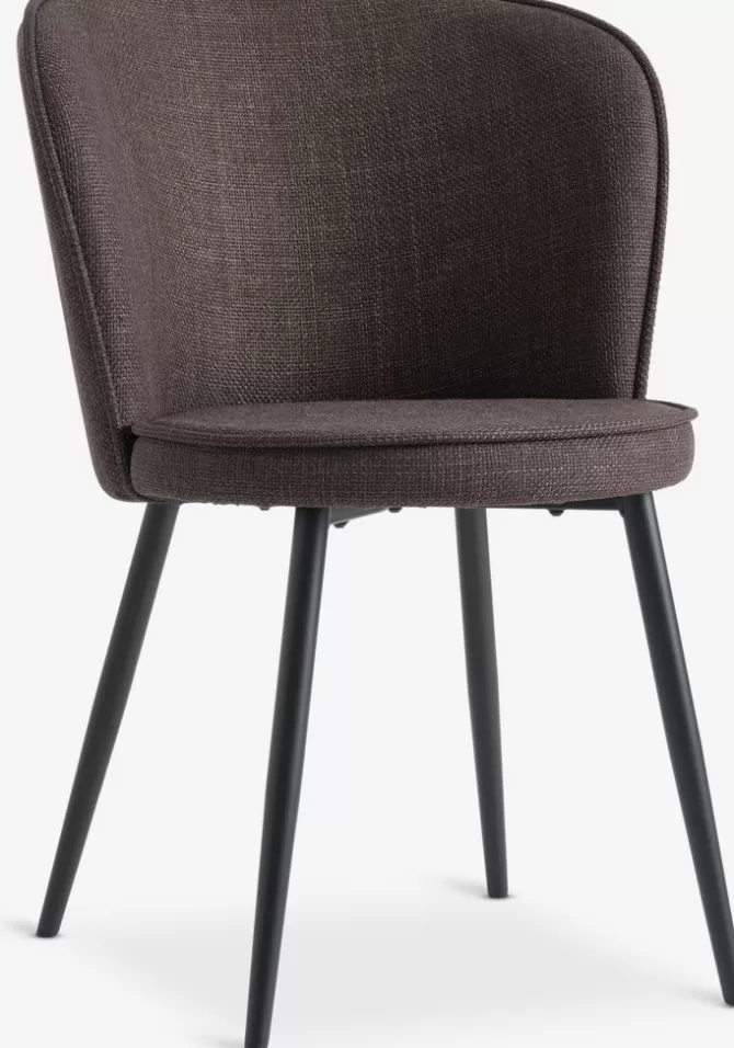 Discount Spisebordsstol t stof/sort Spisebordsstole
