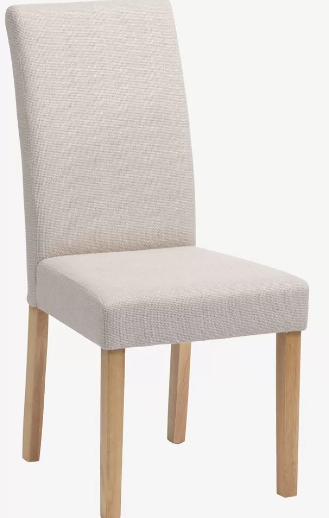 Online Spisebordsstol beige stof Spisebordsstole