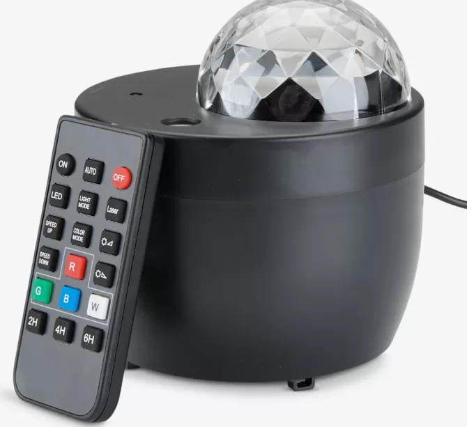Store Stjernehimmel projektor m/multifarve LED Dekorativ Belysning