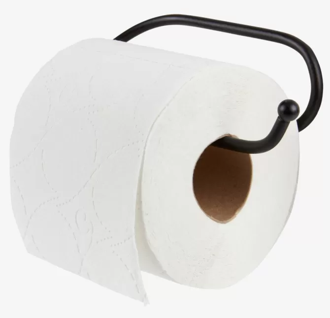 Sale Toiletrulleholder metal sort Badeværelsesopbevaring | Diverse