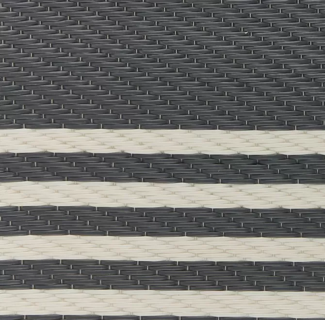 Store Tæppe 120x180 grå/hvid Gulvt忙pper | Inde-/udetæpper