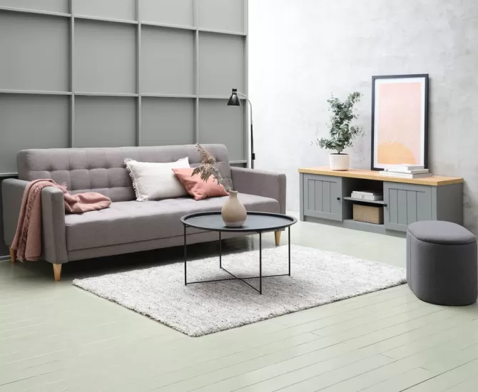 Cheap TV-bord 2 låger grå/egefarve Tv-borde